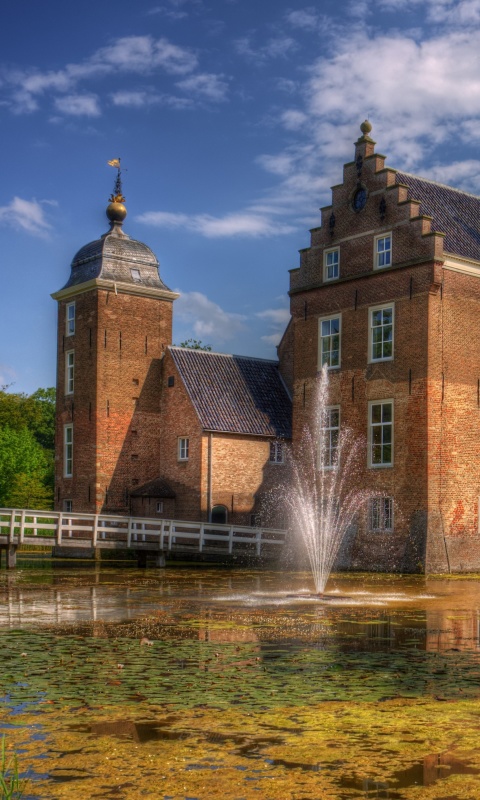 Sfondi Netherlands Kasteel Ruurlo 480x800