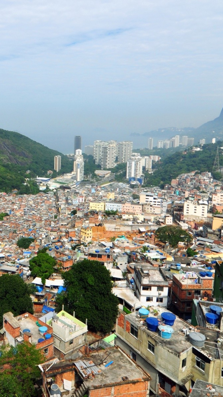 Rio De Janeiro Slum wallpaper 750x1334