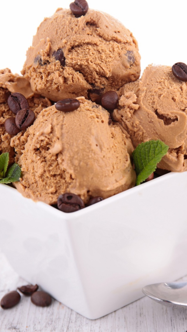 Обои Coffee Ice Cream 640x1136