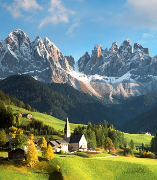House In Italian Alps - Fondos de pantalla gratis para Nokia 5530 XpressMusic