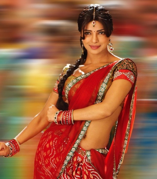 Priyanka Chopra In Saree - Obrázkek zdarma pro Nokia C3-01