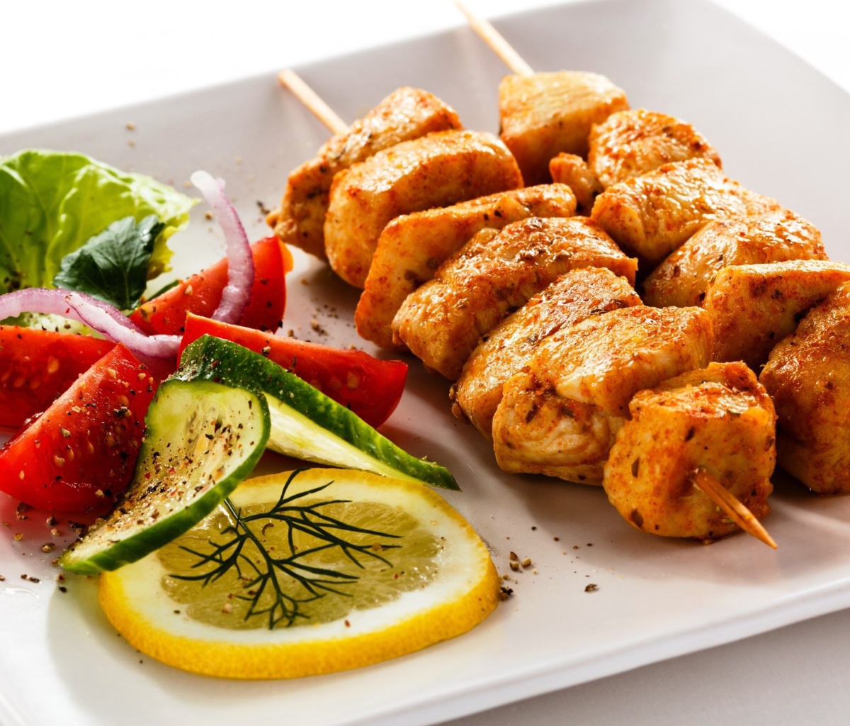 Das Chicken Skewers Wallpaper 1200x1024