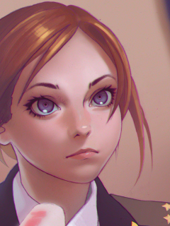 Das Natalia Poklonskaya Anime Girl Wallpaper 240x320