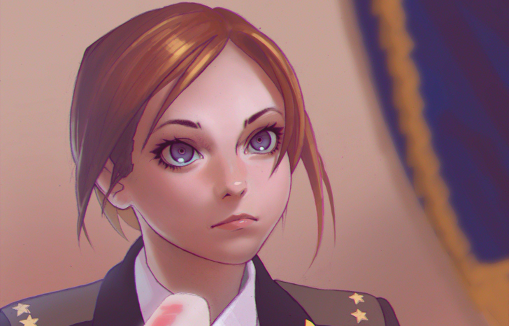 Fondo de pantalla Natalia Poklonskaya Anime Girl