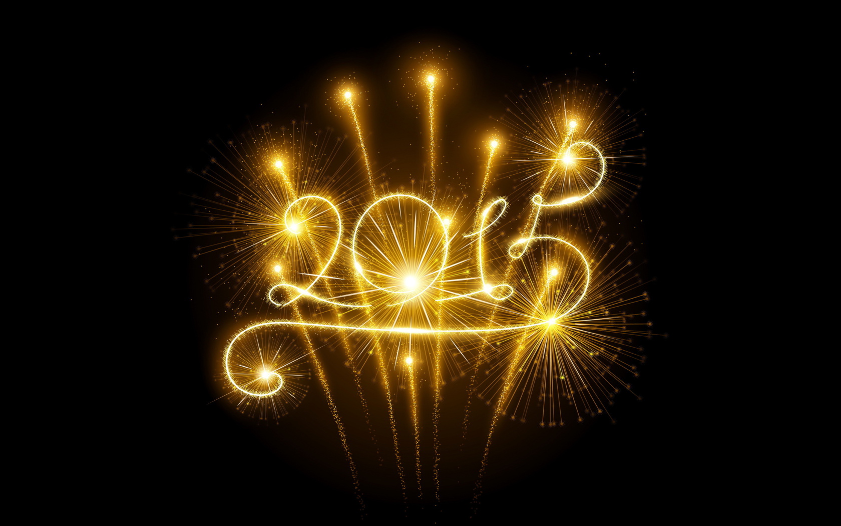 Fondo de pantalla 2015 Happy New Year Fireworks 1680x1050