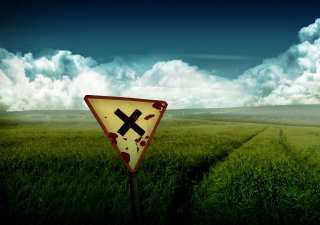 X-Road Sign - Obrázkek zdarma pro Fullscreen Desktop 1024x768