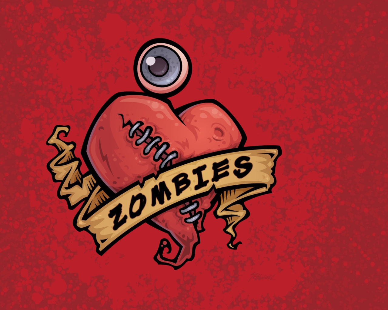 Screenshot №1 pro téma Zombies Heart 1280x1024