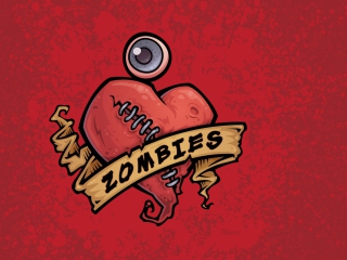 Zombies Heart wallpaper 320x240