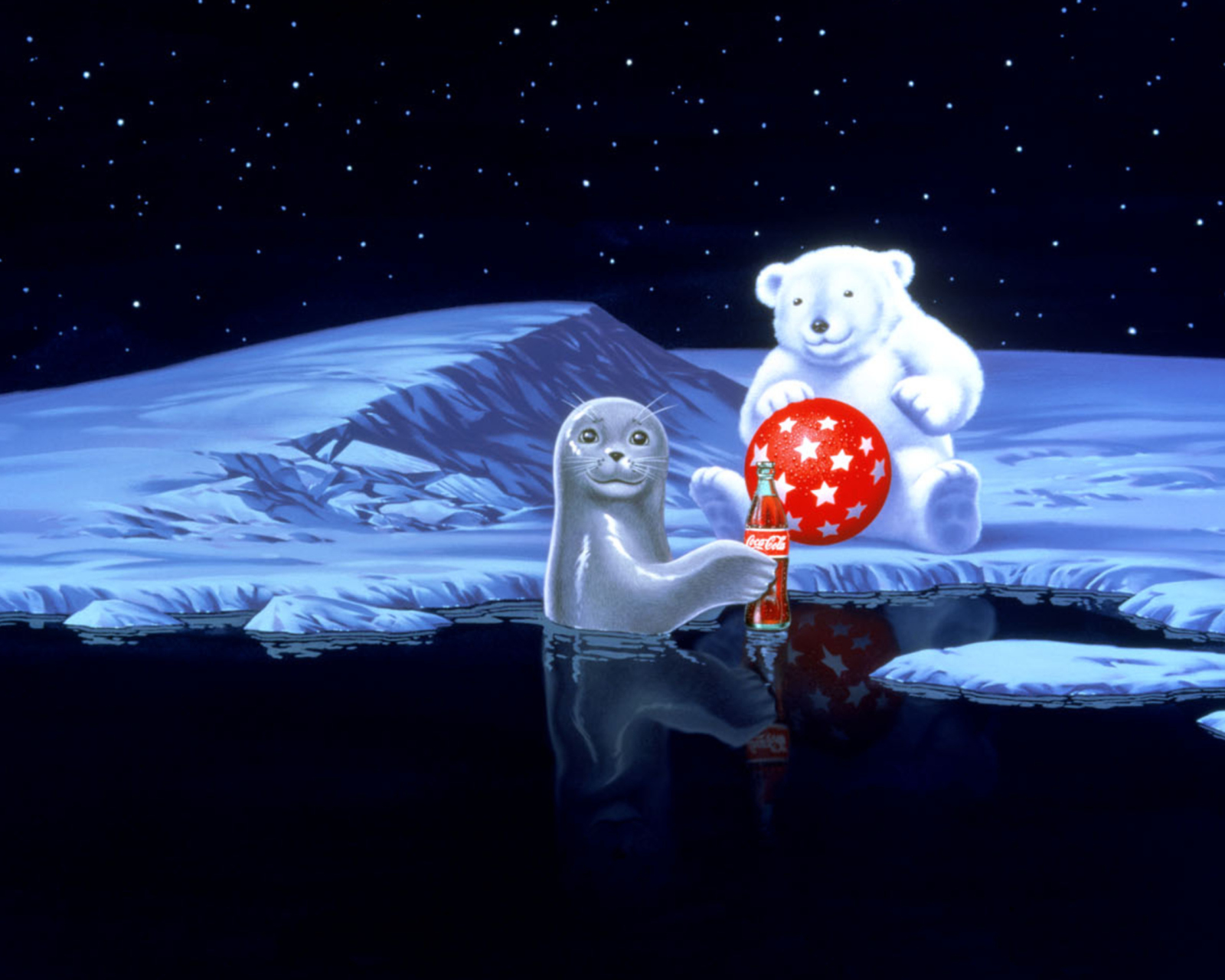Screenshot №1 pro téma Coca-Cola Christmas Party On North Pole 1600x1280