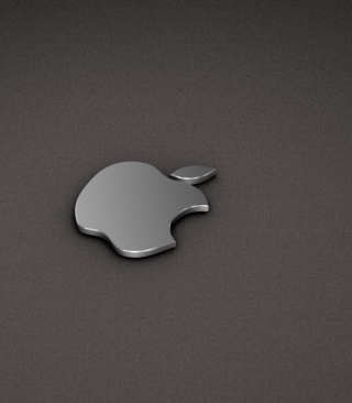 Apple Logo Metallic - Obrázkek zdarma pro 132x176