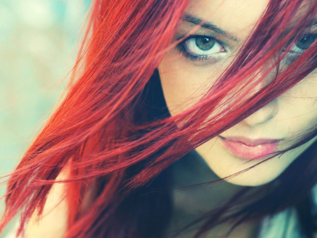 Das Redhead And Green Eyes Wallpaper 640x480