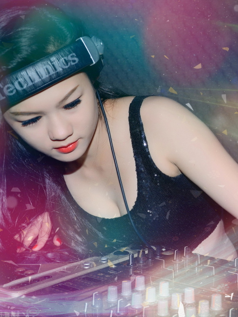 Asian Dj Girl wallpaper 480x640