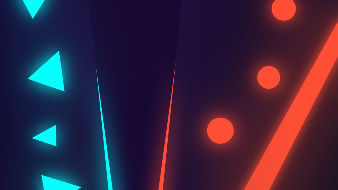 Das Blue Red Neon Wallpaper 1280x720