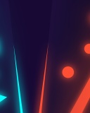 Blue Red Neon screenshot #1 128x160