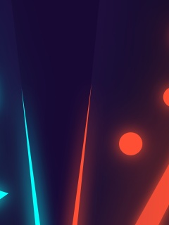 Blue Red Neon screenshot #1 240x320