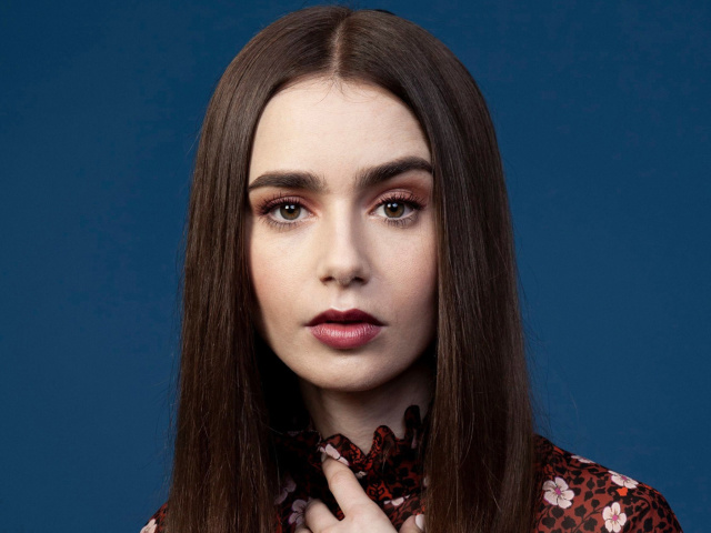 Fondo de pantalla Lily Collins 640x480