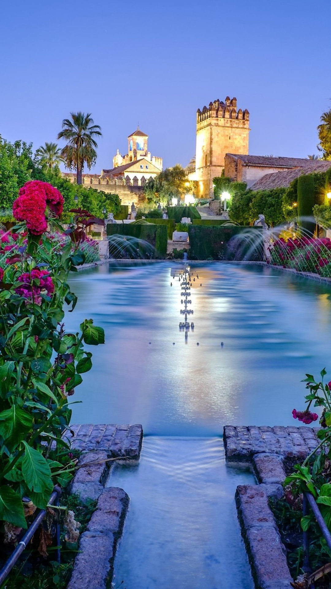 Обои Palace in Cordoba, Andalusia, Spain 1080x1920