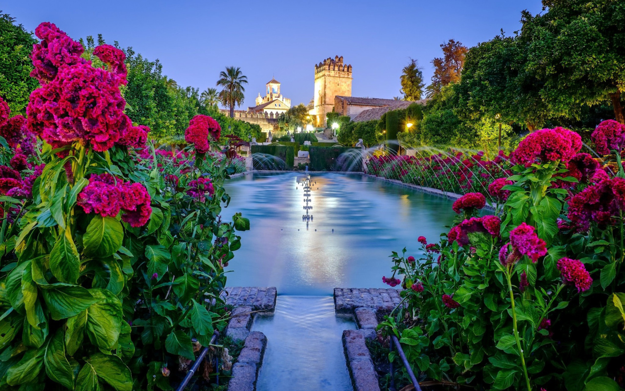 Sfondi Palace in Cordoba, Andalusia, Spain 1280x800