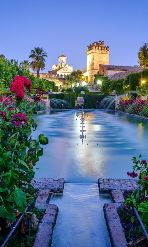 Palace in Cordoba, Andalusia, Spain screenshot #1 480x800