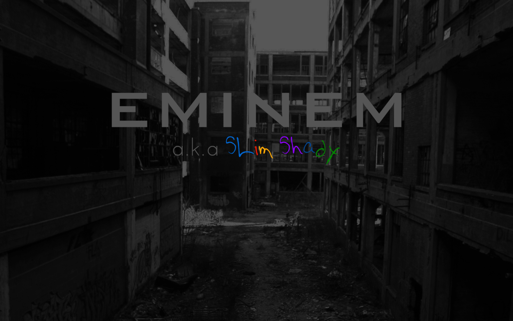 Screenshot №1 pro téma Eminem - Slim Shady 1680x1050