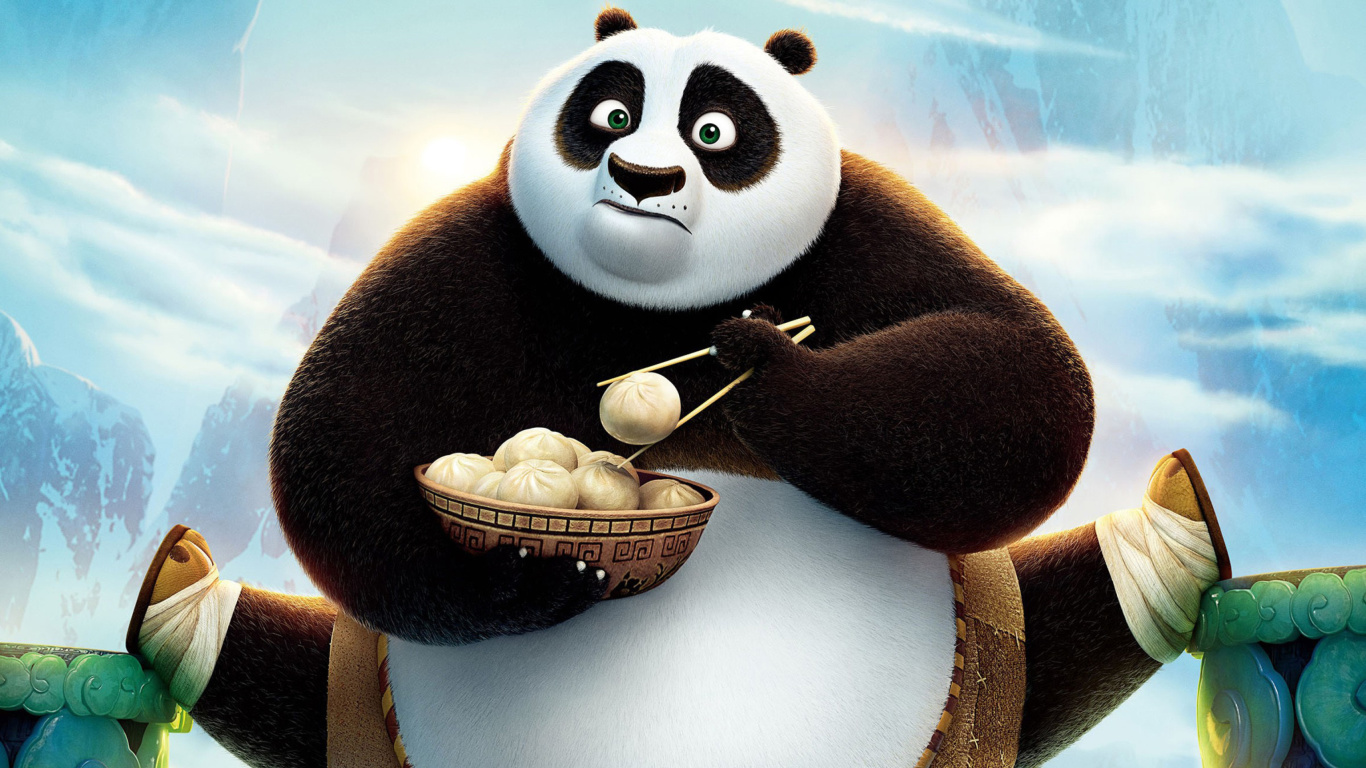 Kung Fu Panda 3 HD wallpaper 1366x768