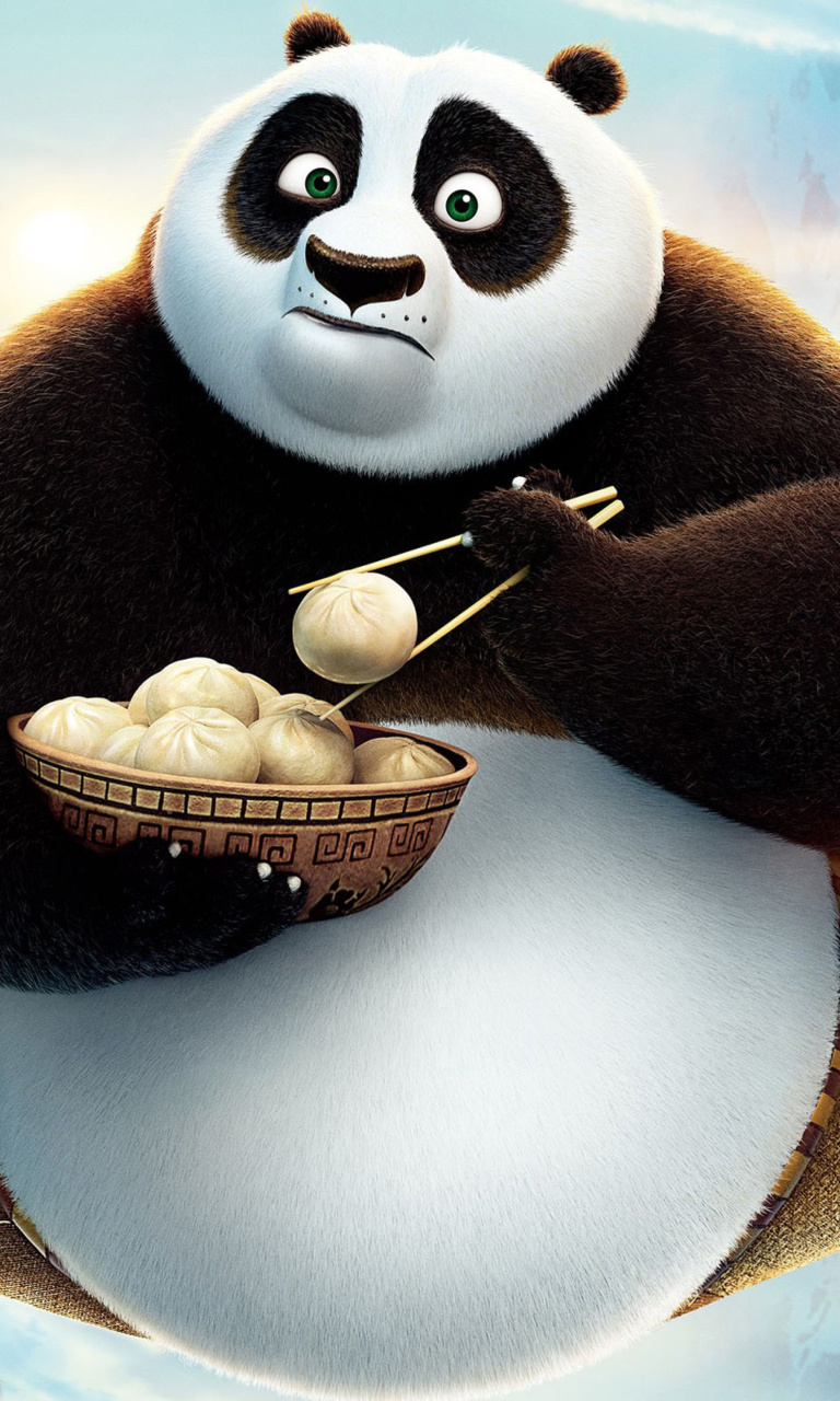 Fondo de pantalla Kung Fu Panda 3 HD 768x1280