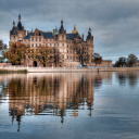 Sfondi Schwerin Castle in Germany, Mecklenburg Vorpommern 128x128