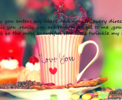 Screenshot №1 pro téma Love You Coffee Cup 176x144