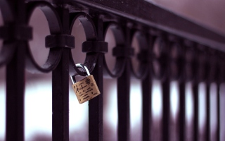 Forever Love Lock Background for Android, iPhone and iPad