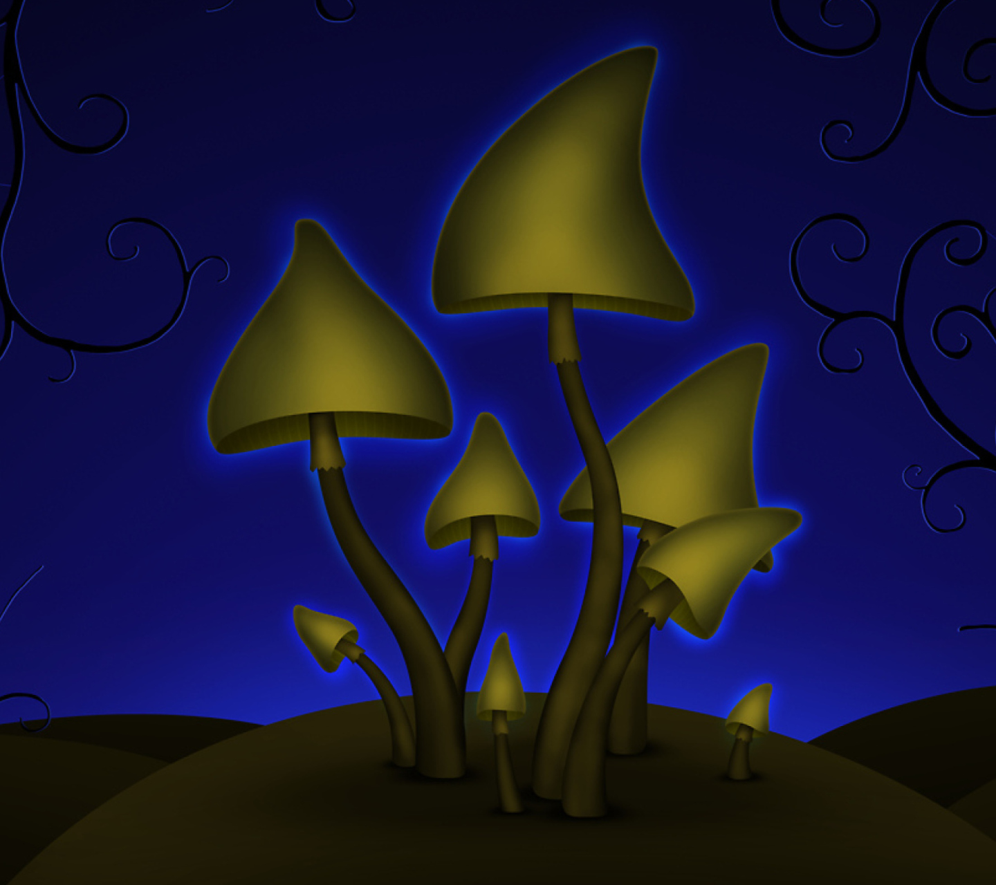 Screenshot №1 pro téma Halloween Mushrooms 1440x1280