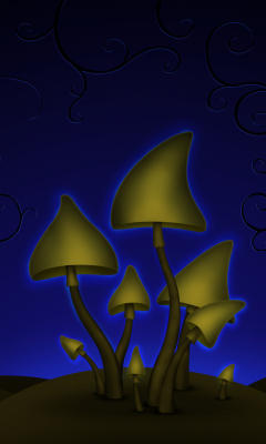 Screenshot №1 pro téma Halloween Mushrooms 240x400