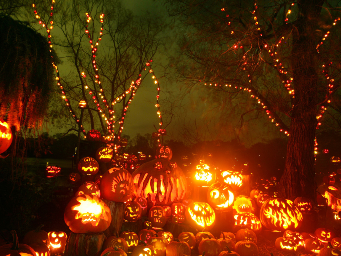 Screenshot №1 pro téma Halloween Pumpkins 1152x864
