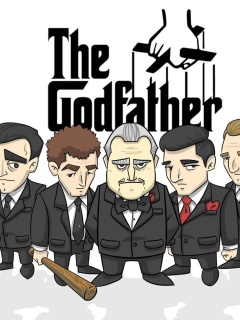 Das The Godfather Crime Film Wallpaper 240x320