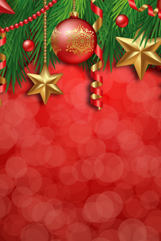 Screenshot №1 pro téma Red Christmas Decorations 320x480