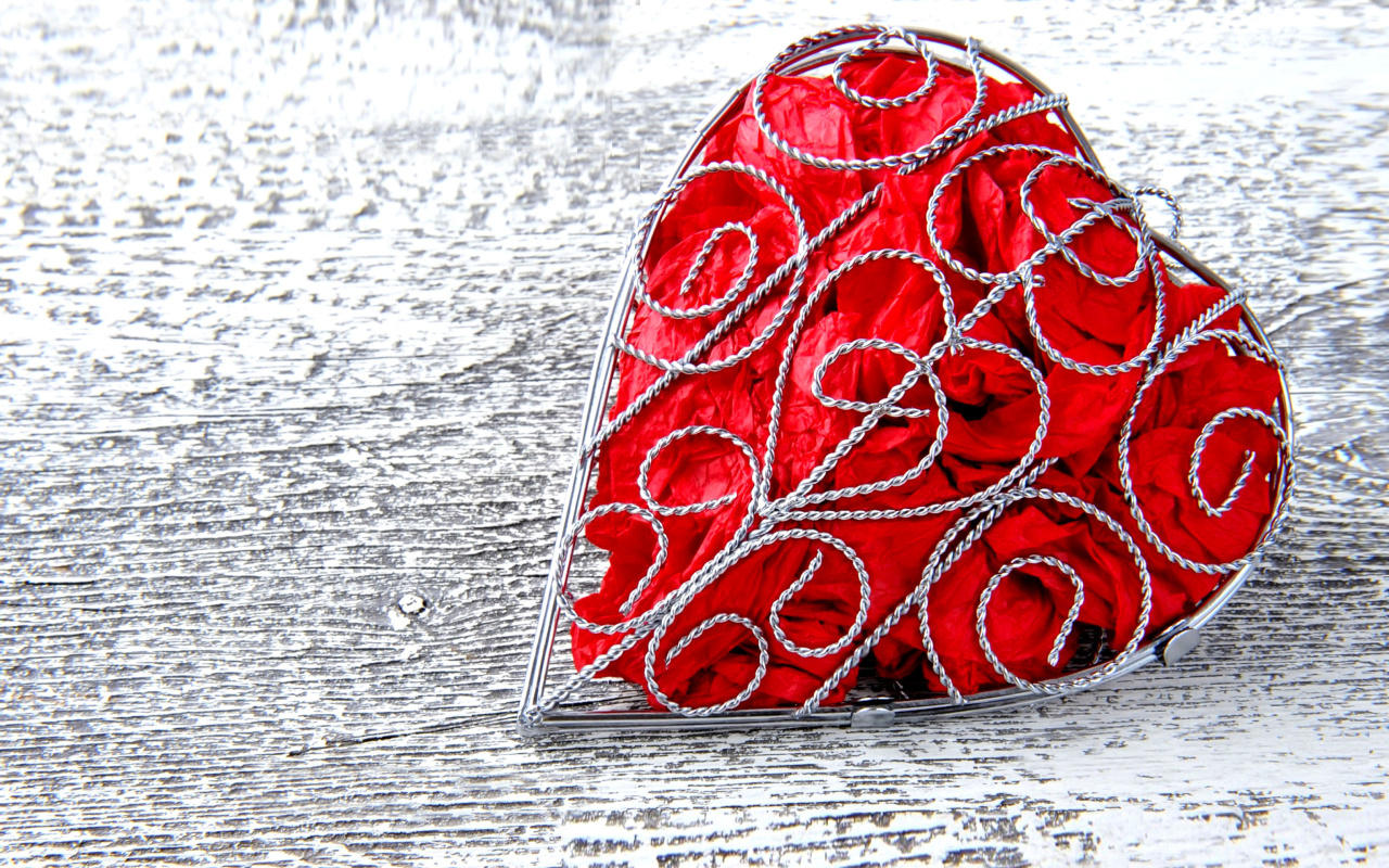 Red Heart wallpaper 1280x800