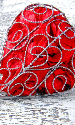 Das Red Heart Wallpaper 240x400