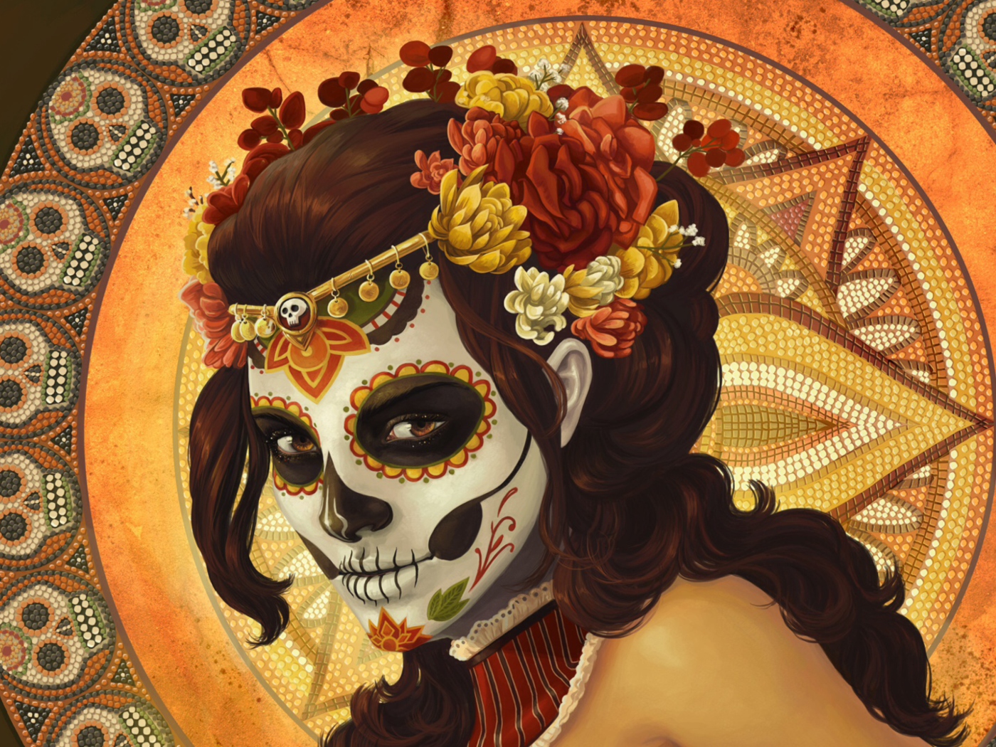 Screenshot №1 pro téma Dia De Muertos 1400x1050