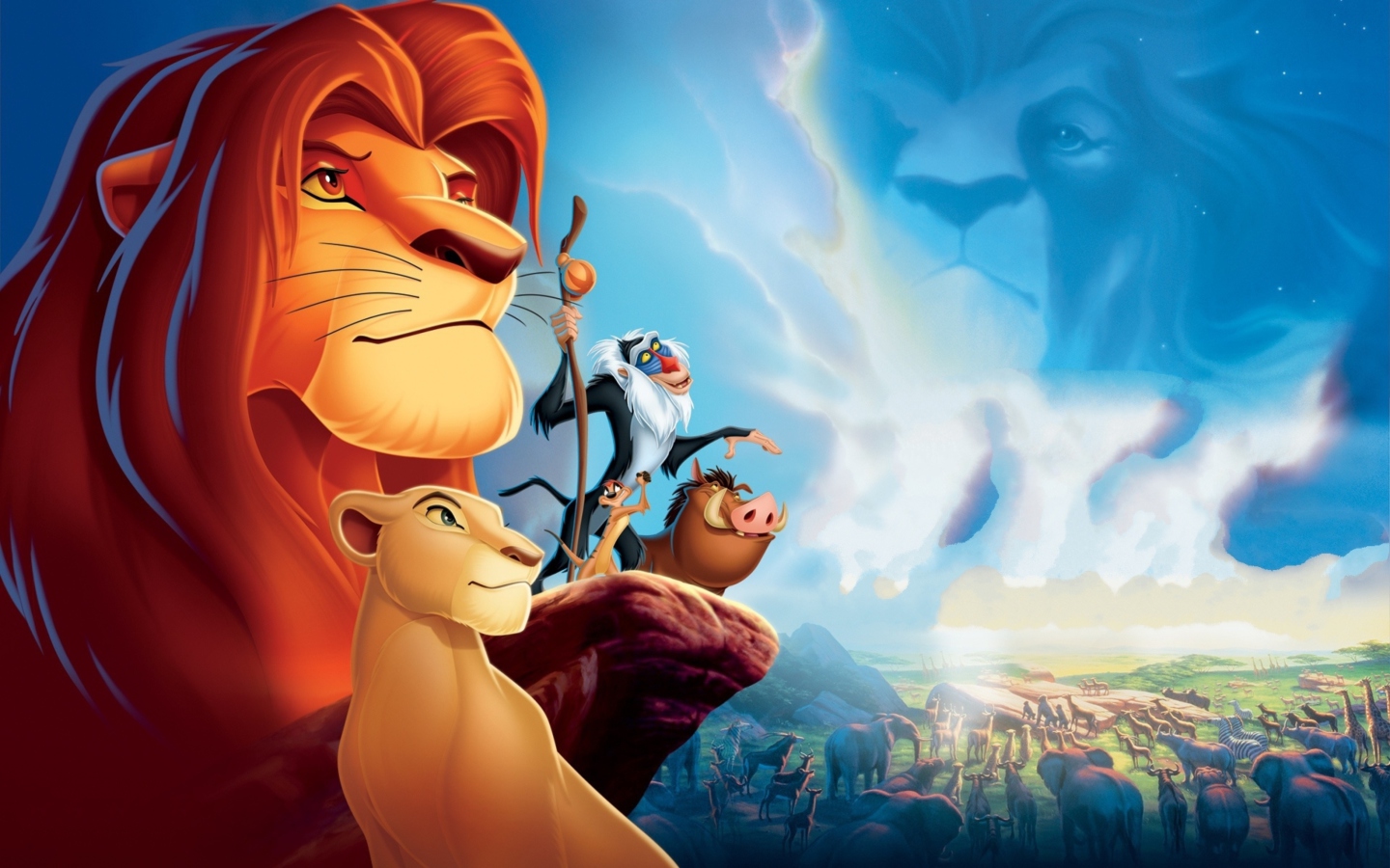 Das Lion King Cartoon Wallpaper 1440x900