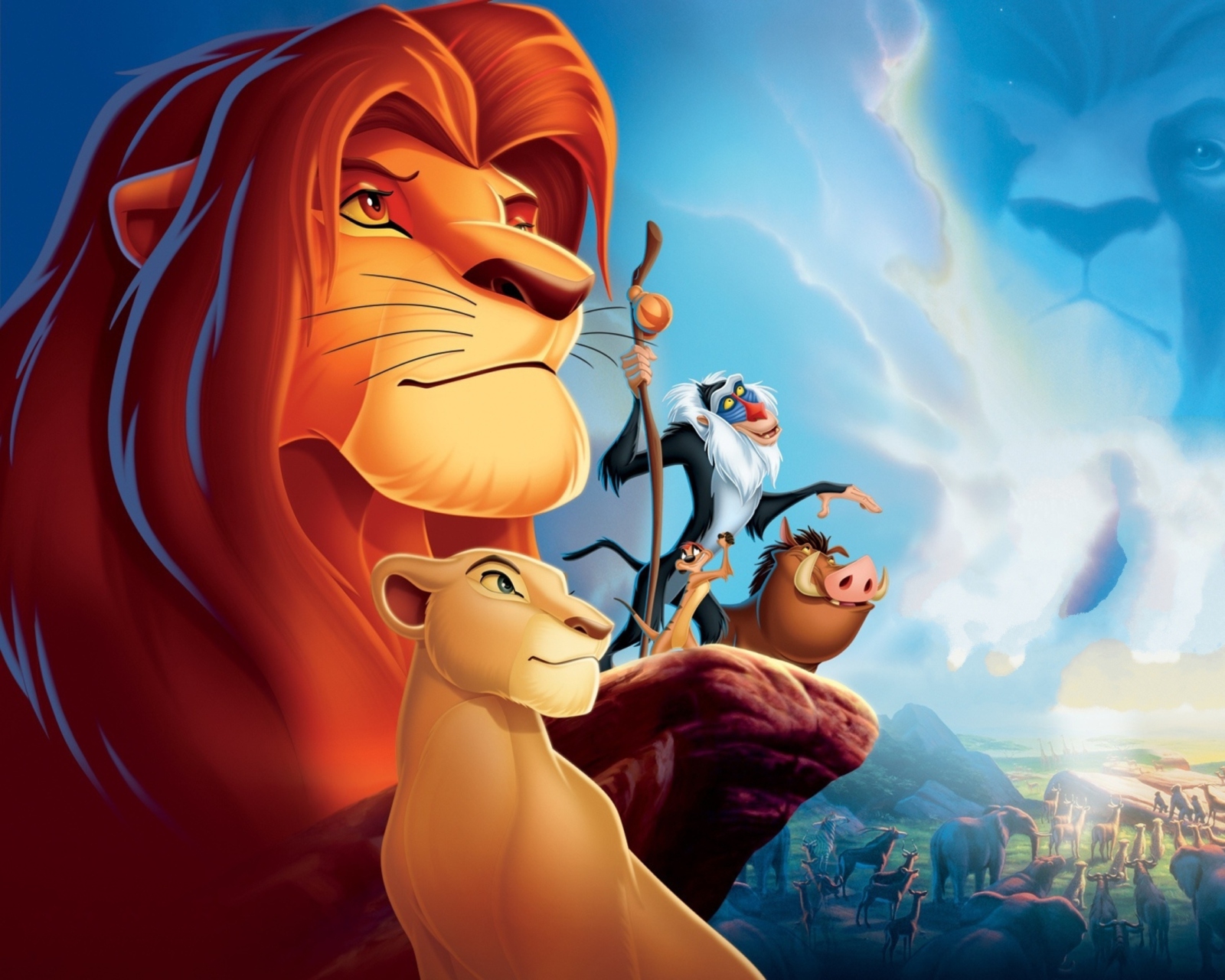 Sfondi Lion King Cartoon 1600x1280