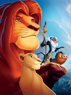 Sfondi Lion King Cartoon 240x320