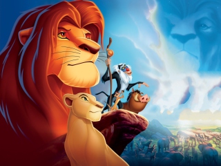 Das Lion King Cartoon Wallpaper 320x240
