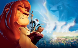 Lion King Cartoon - Obrázkek zdarma pro Desktop Netbook 1024x600