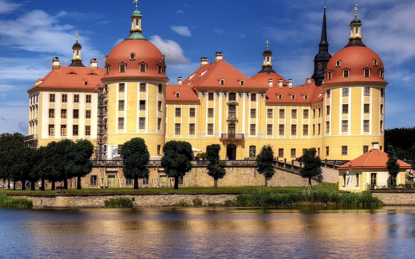 Fondo de pantalla Moritzburg Castle in Saxony 1440x900