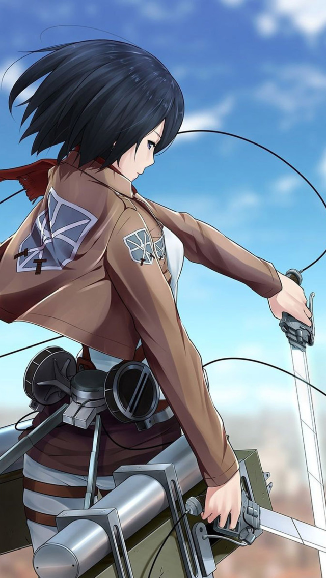 Mikasa Ackerman - Attack on Titan 1 wallpaper 640x1136