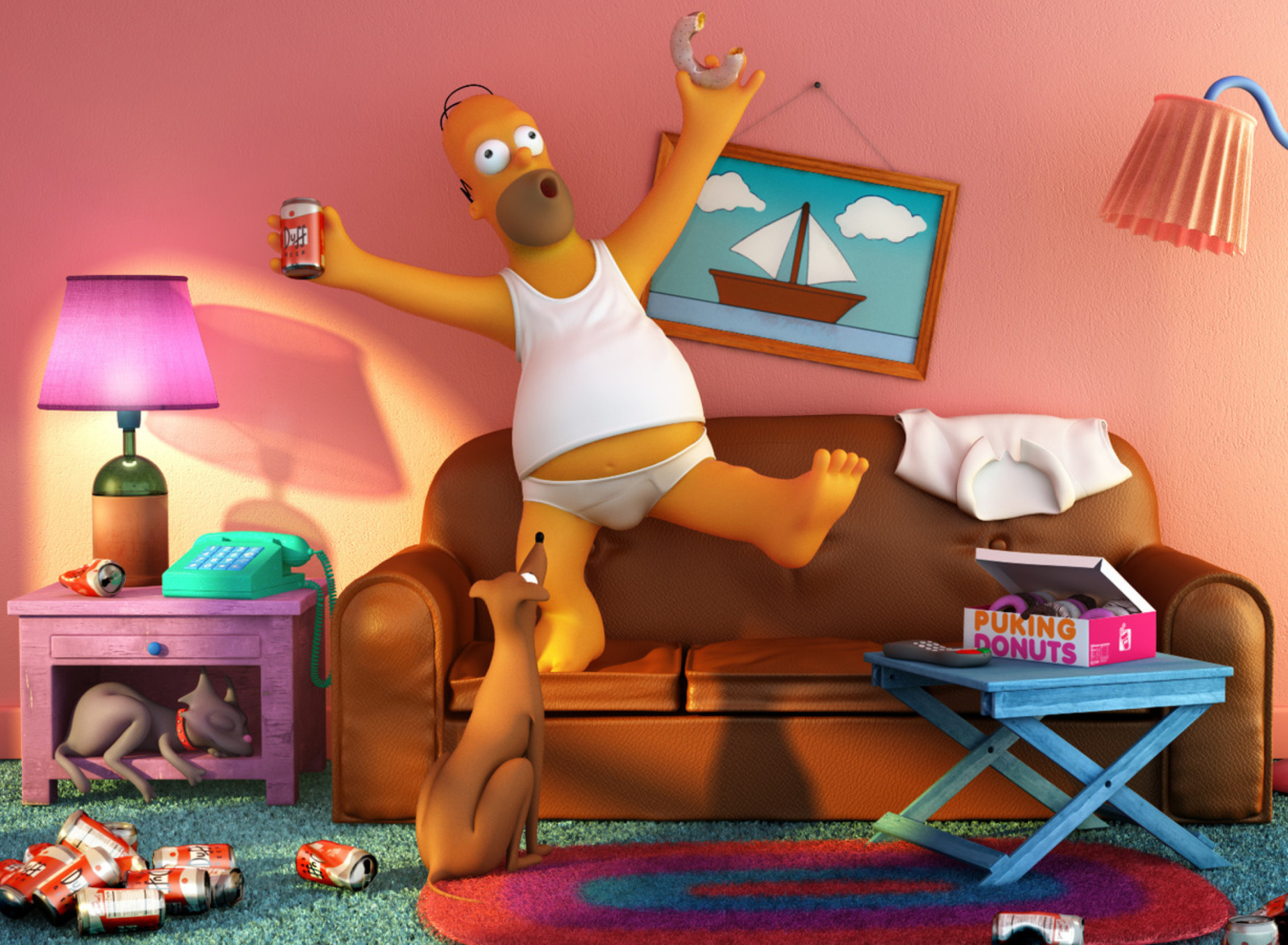 Sfondi Crazy Homer 1920x1408