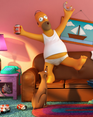 Crazy Homer - Obrázkek zdarma pro 768x1280