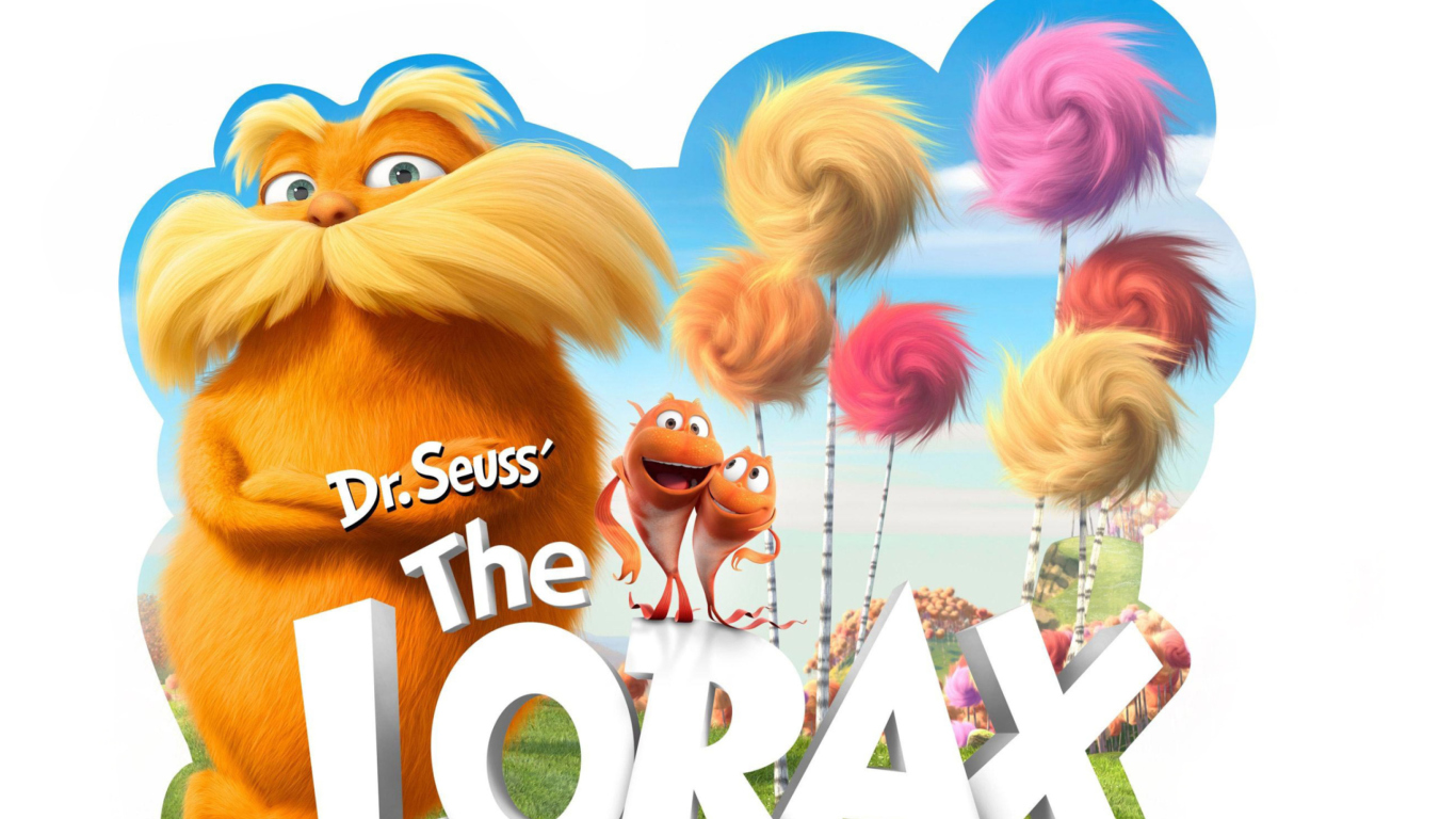 Sfondi Dr Seuss The Lorax Movie 1366x768