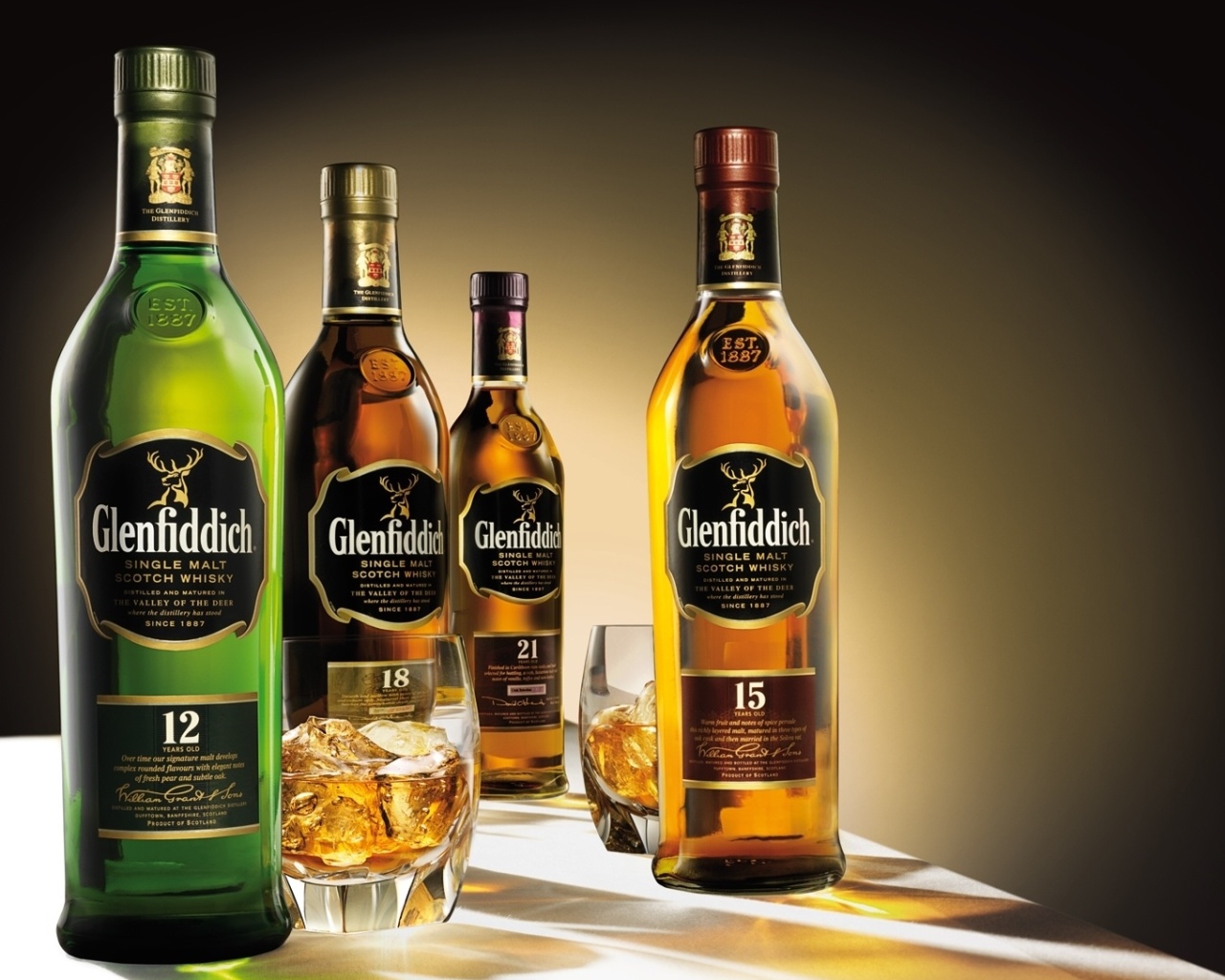 Fondo de pantalla Glenfiddich special reserve 12 yo single malt scotch whiskey 1280x1024