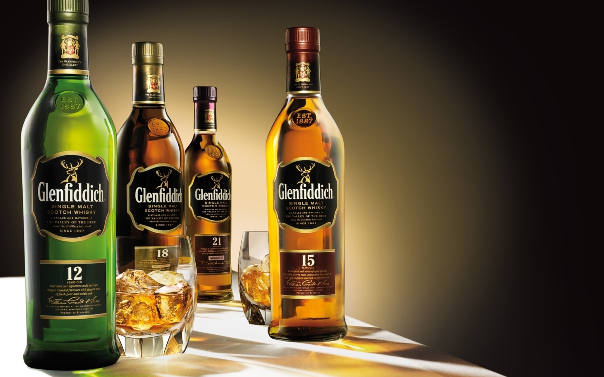 Fondo de pantalla Glenfiddich special reserve 12 yo single malt scotch whiskey 1920x1200
