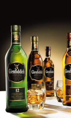 Glenfiddich special reserve 12 yo single malt scotch whiskey wallpaper 240x400